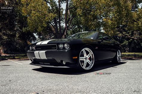 Racing Soul Custom Black Dodge Challenger With White Stripes — Carid