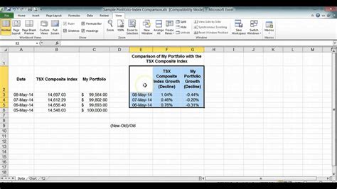 Select the first data range (in this example b5:c10). Creating Portfolio Comparison Charts in Excel (2010) - YouTube