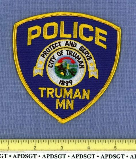 Truman Minnesota Sheriff Police Patch State Seal