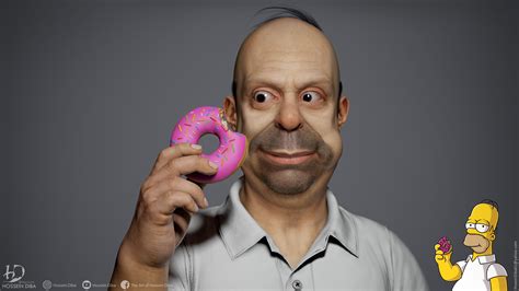 3d Model Of Homer Simpsonreal Time Zbrushcentral