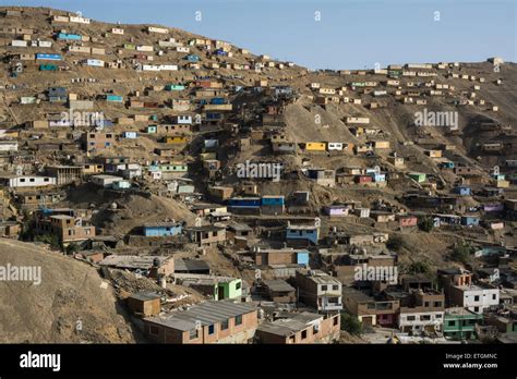 Shanty Town In The Comas District Lima Peru Stock Photo Alamy