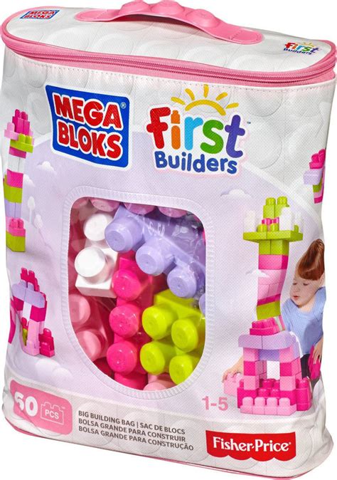 Mega Bloks First Builders Big Building Bag Pink 60τμχ Skroutzgr
