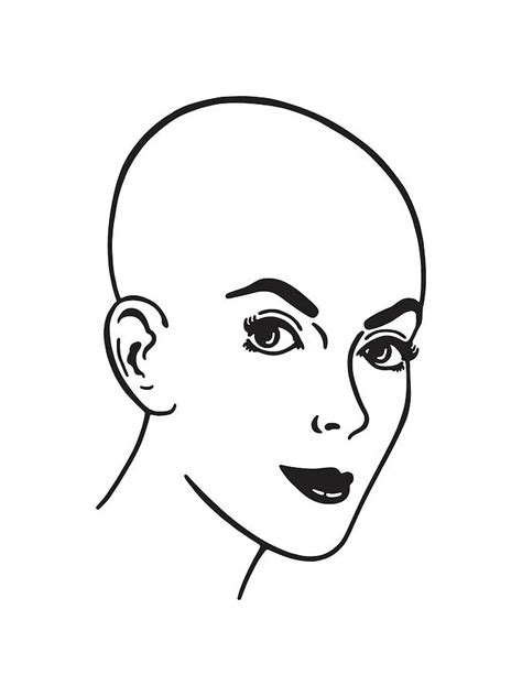Bald Woman Drawing By Csa Images Fine Art America
