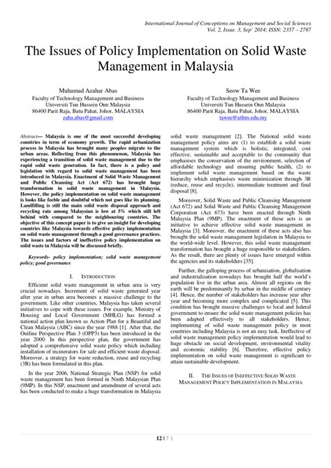 Помогите очень очень срочно пожалуйстаааа!!!!! (PDF) The Issues of Policy Implementation on Solid Waste ...