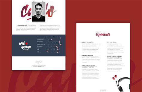 Artist drawing on graphic tablet with color swatches in office. Web Designer Resume Template Free PSD - Download PSD