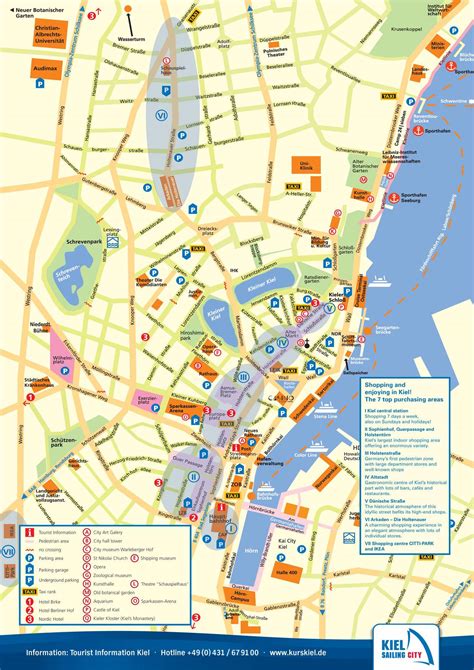 Die schönsten plätze in kiel: Stadtplan von Kiel | Detaillierte gedruckte Karten von ...