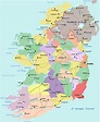 Ireland Political Regional Map | Ireland Map | Geography | Political | City