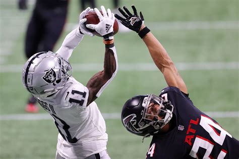 Raiders rookie Henry Ruggs tied for the most receiver snaps in loss to Falcons