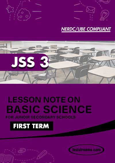 Lesson Note On Basic Science For Jss3 First Term Ms Word Pdf Download