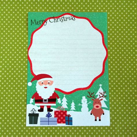 Merry Christmas Santa Letter Writing Set | Santa letter writing, Letter paper, Santa letter