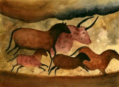 Wild Herd Native Art Native American Art Lascaux Cave Paintings Stone Age Cave Paintings Art