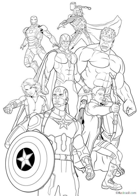 Wonderful Avenger Coloring Page Avengers Coloring Avengers Coloring