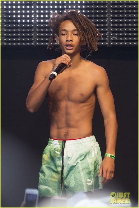 Jaden Smith Shows Off His Six Pack While Shirtless On Stage Photo