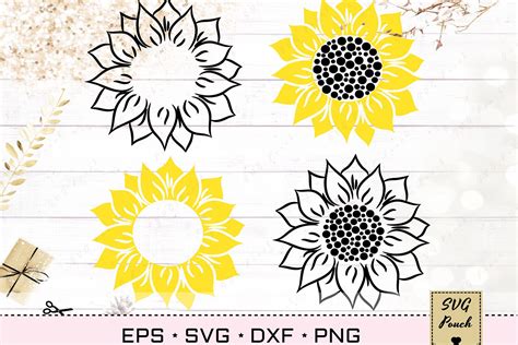 Sunflower SVG 540622 Cut Files Design Bundles