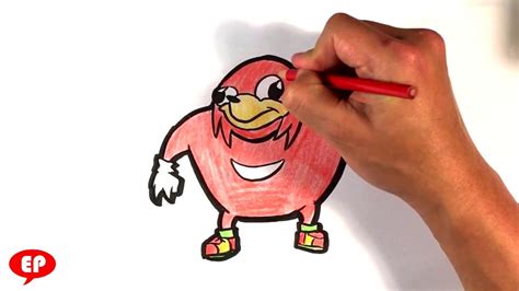 How To Draw Uganda Knuckles Easy Picture To Draw Arttutorials Artlessonsonline