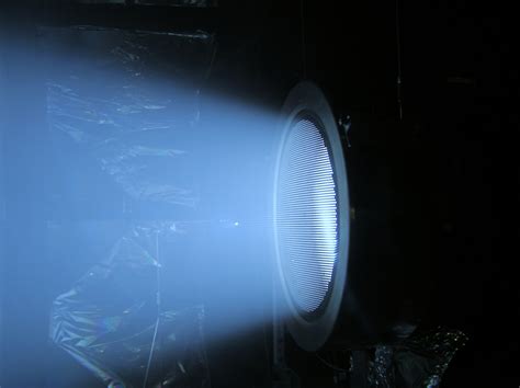 The Nexis Ion Thruster Being Tested At Jet Propulsion Laboratories