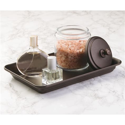 Mdesign Classic Bath Accessory Set For Bathroom Vanity Countertops And