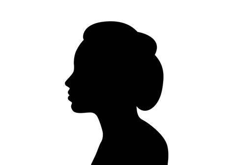 Beautiful Woman Face In Profile Silhouette 800×566