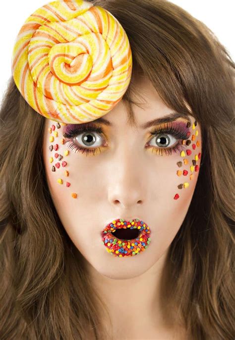 can t leave home without makeup candy makeup eye candy maquillage halloween halloween makeup