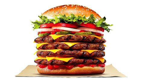 Burger King Koreas Newest Menu Item Stacks Four Whopper Patties