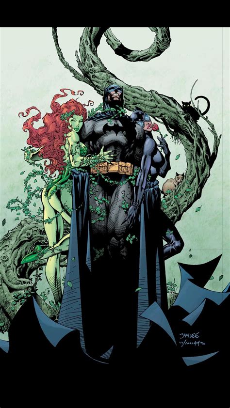 Batman Poison Ivy Catwoman Jim Lee Hush With Images Poison