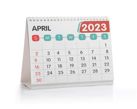 Premium Photo April 2023 Desk Calendar