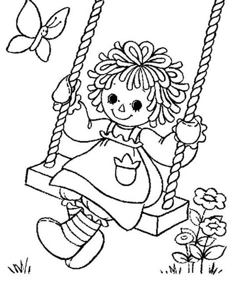 Raggedy Ann Coloring Pages Learny Kids