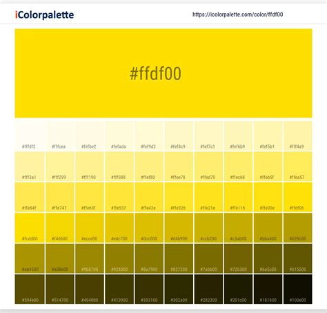 Golden Yellow Information Hsl Rgb Pantone