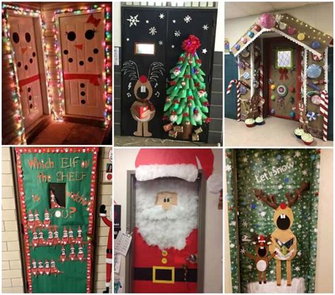 7 festive christmas winter classroom door ideas