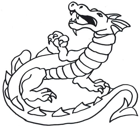 Simple Chinese Dragon Outline Clipart Best