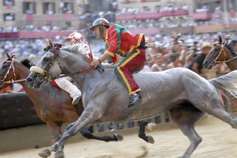 Sienas Palio Horse Race Editorial Photo Image Of Costumes 5583816