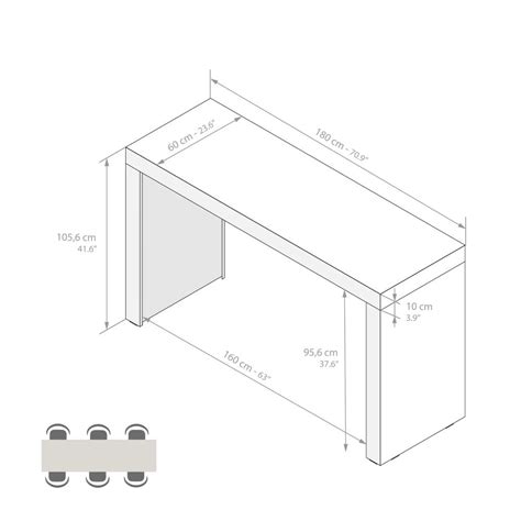 Masă De Bar 180 Cm înălțime 1056 Cm Structură Din Melamină Culoare