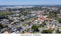 Aerial View Downtown Fullerton California Stock Photo 1713322231 ...