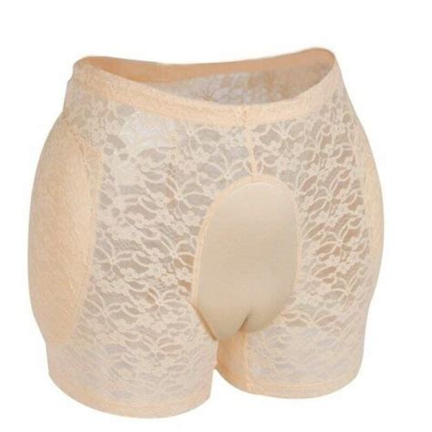 mens fake vagina out underwear camel toe crossdressers panty hip pads shapewear ebay