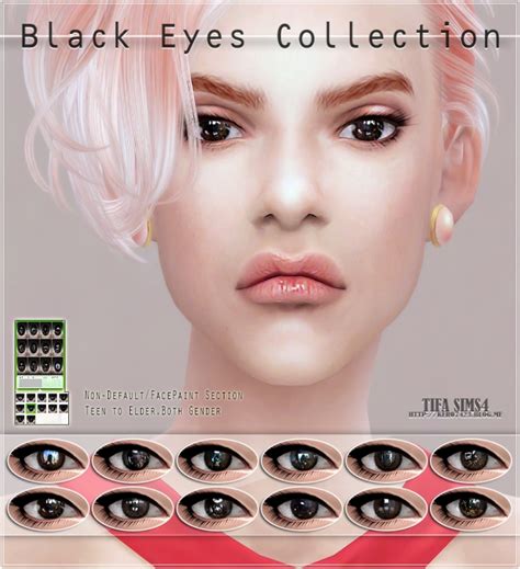 Black Eyes Collection At Tifa Sims Sims 4 Updates