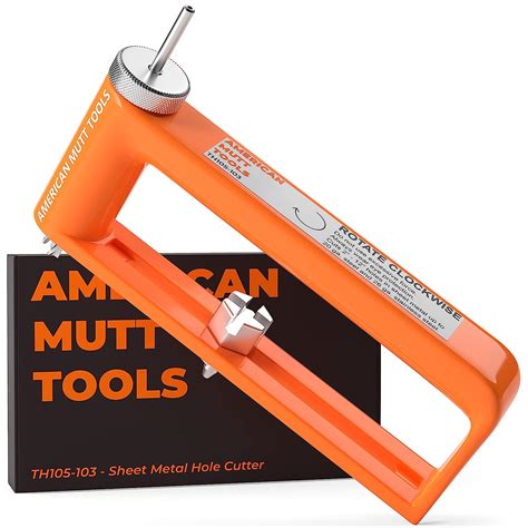 American Mutt Tools Adjustable Sheet Metal Hole Cutter Cut 2 To 12
