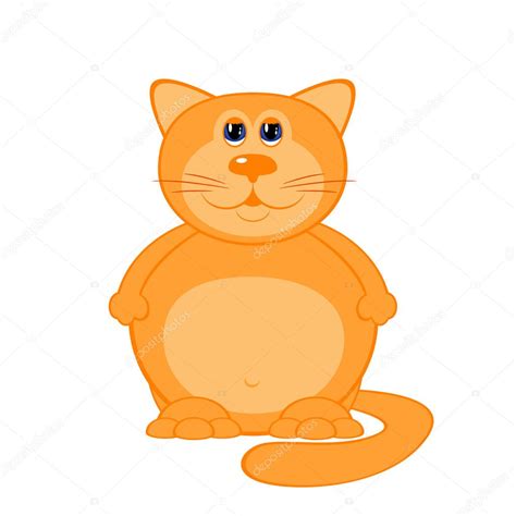 Cartoon Fat Cat Stock Vector Image By ©romanvolkov 5536533