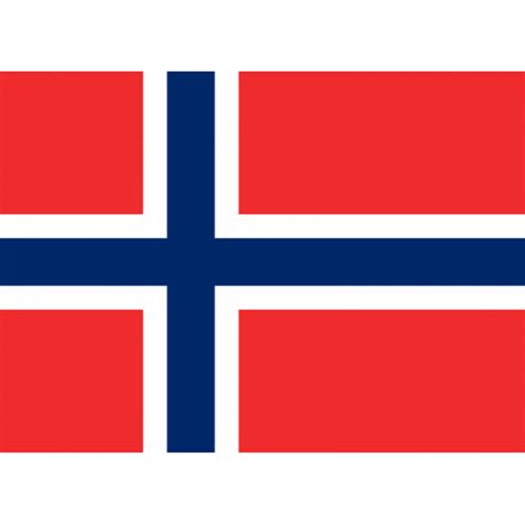 Det norske flagget har et mørkeblått nordisk kors med hvite kanter på rød bunn. Klistremerke Norsk Flagg