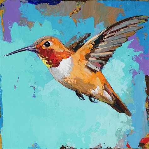 Hummingbird 11 Painting By David Palmer Pixels
