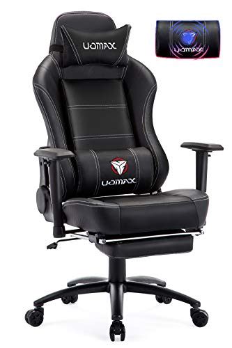 Best office chairs for tall people (full specs+review) 2021. UOMAX Gaming Chair, Massage Gamer Chair with footrest ...