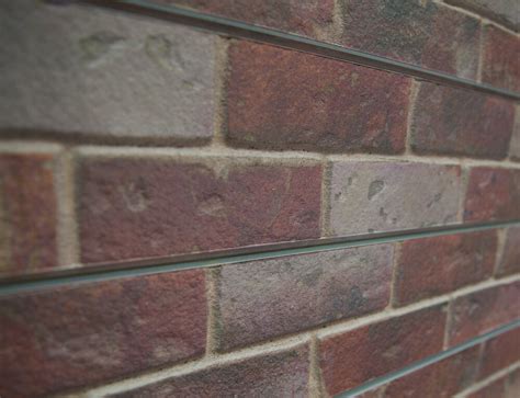 Red Brick Textured Slatwall Panels 3D Brick Slat Wall Display Panels