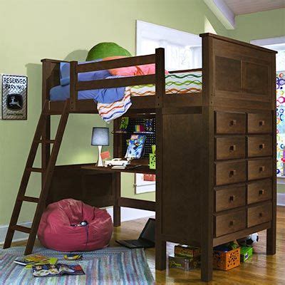 kenai twin study loft bed bunk bed ideas bed bunk