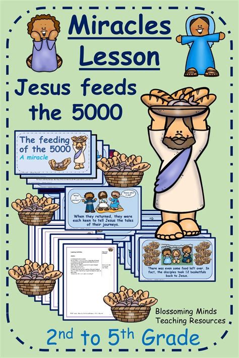 Jesus Miracles Lesson Feeding The 5000 2nd To 5th Grade Teaching