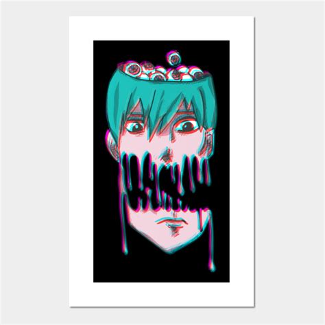 Weirdcore Aesthetic Vaporwave Anime Boy Drip Weirdcore Posters And