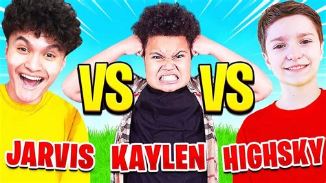Faze Jarvis Vs Faze H1ghsky1 Vs Kaylen Youngest Kids 1v1 Youtube