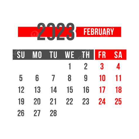 Gambar Kalender Bulanan Februari 2023 Februari Kalender Februari