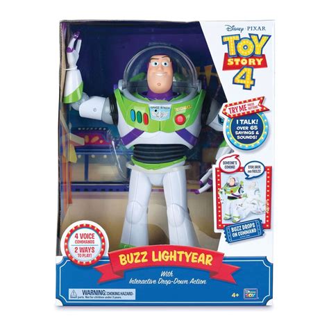 Buzz Lightyear With Interactive Drop Down Action Toy Story