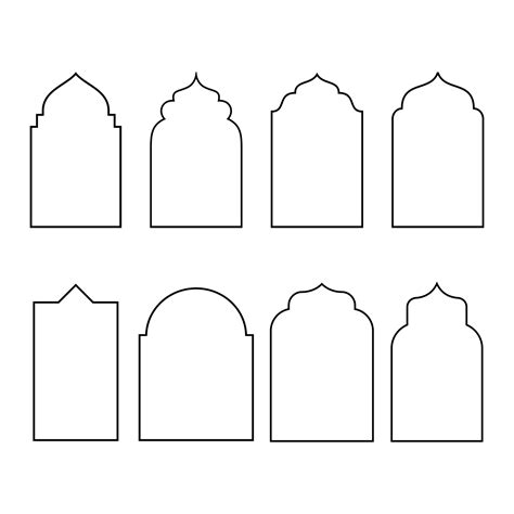 Islamic Arch Vector Art Icons And Graphics For Free Download