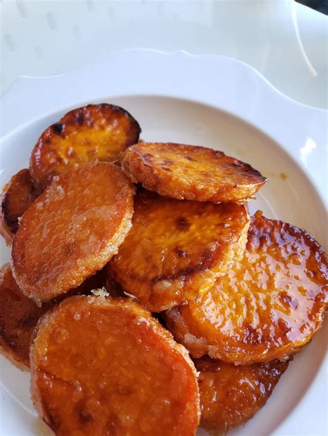 Fried Sweet Potatoes With Caramelized Sugar And Cinnnamon Sweet Potato