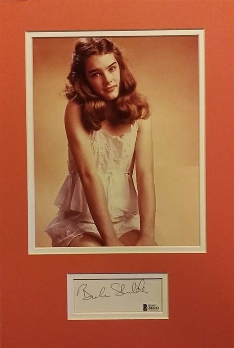 Brooke Shields Signed Coa Beckett